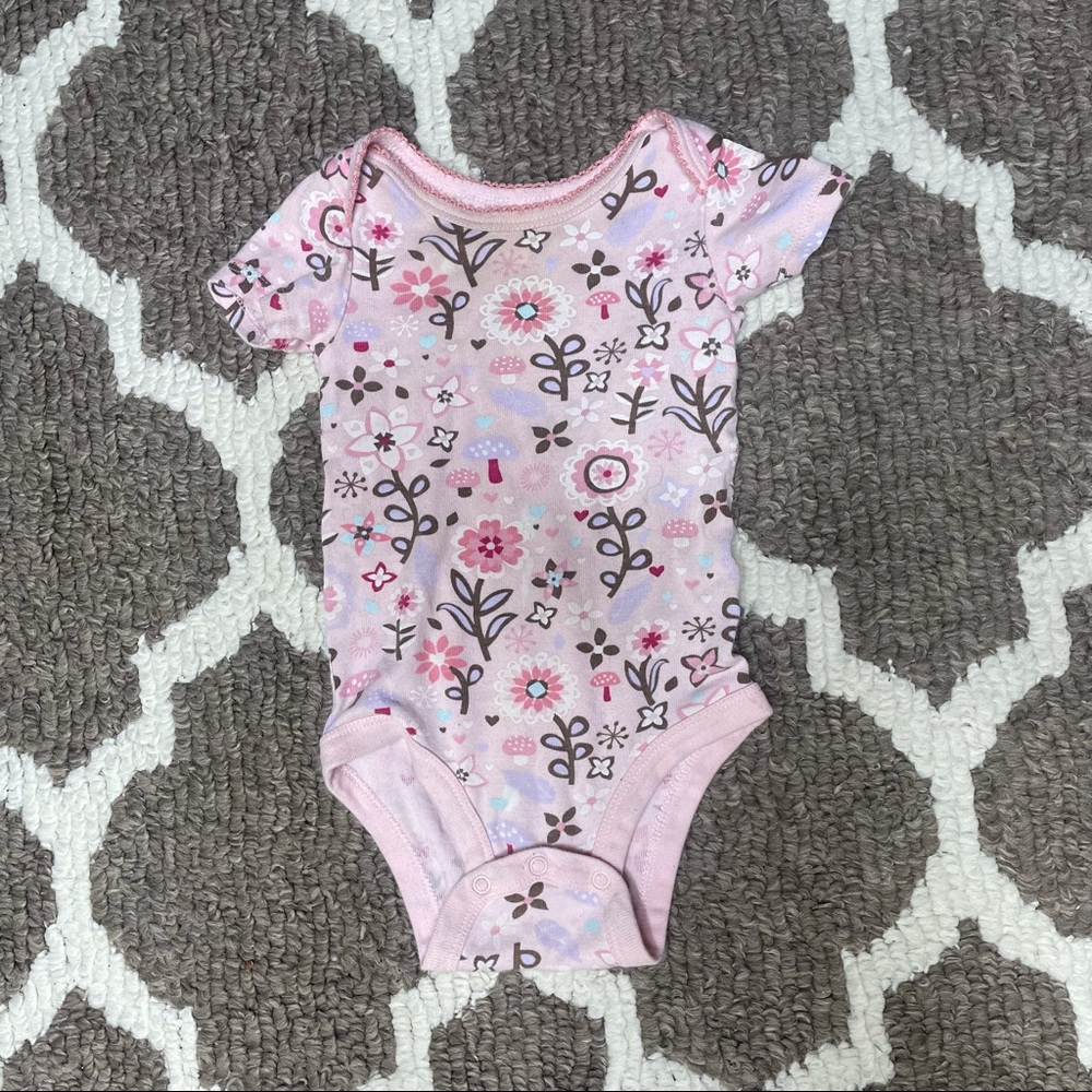 🌟5/10$🌟 woodland mushroom & floral onesie